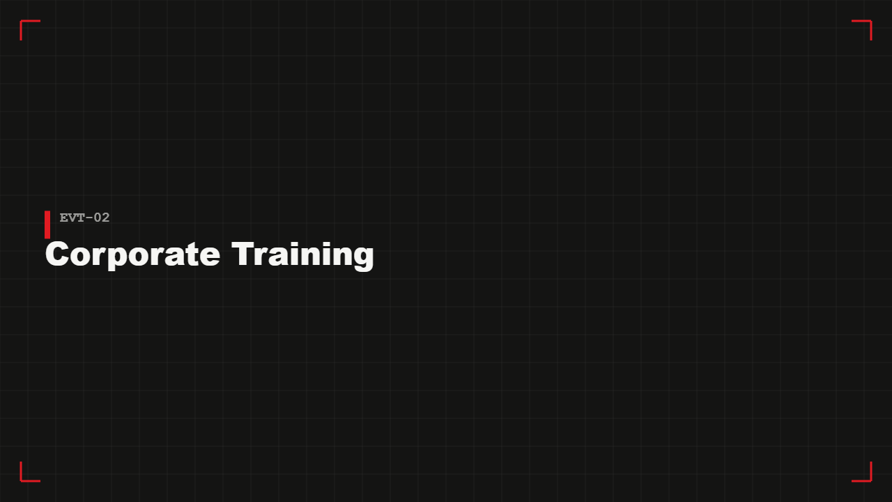 Corporate batch in the training room